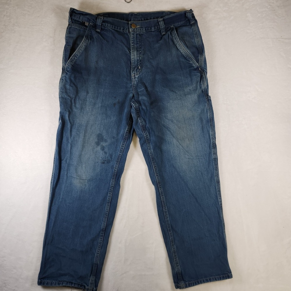 Carhartt FR Flame‎ Resistant Denim Jeans 30x30 Blue Carpenter Workwear